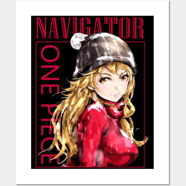 Nami One Piece Fashion Winter Wall Art by KDungUniversal